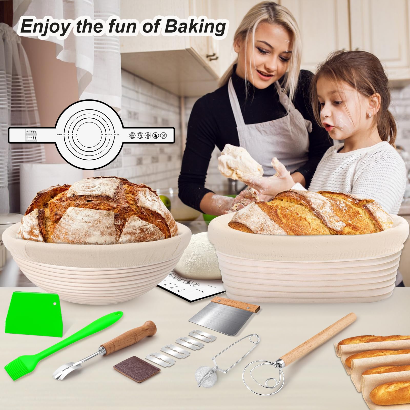 NZQXJXZ bread baking gift pack ideal for home bakers and beginners