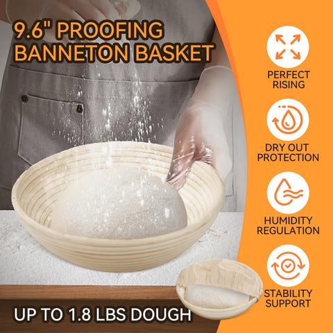 NZQXJXZ bread proofing basket ready for sourdough rise