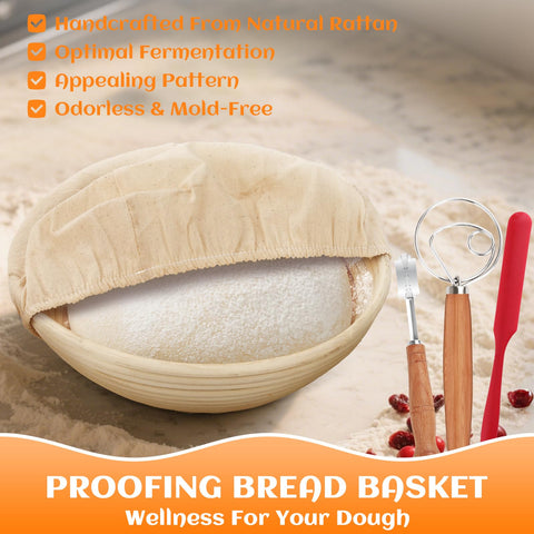 NZQXJXZ dough whisk helps mix and blend dough for even hydration.