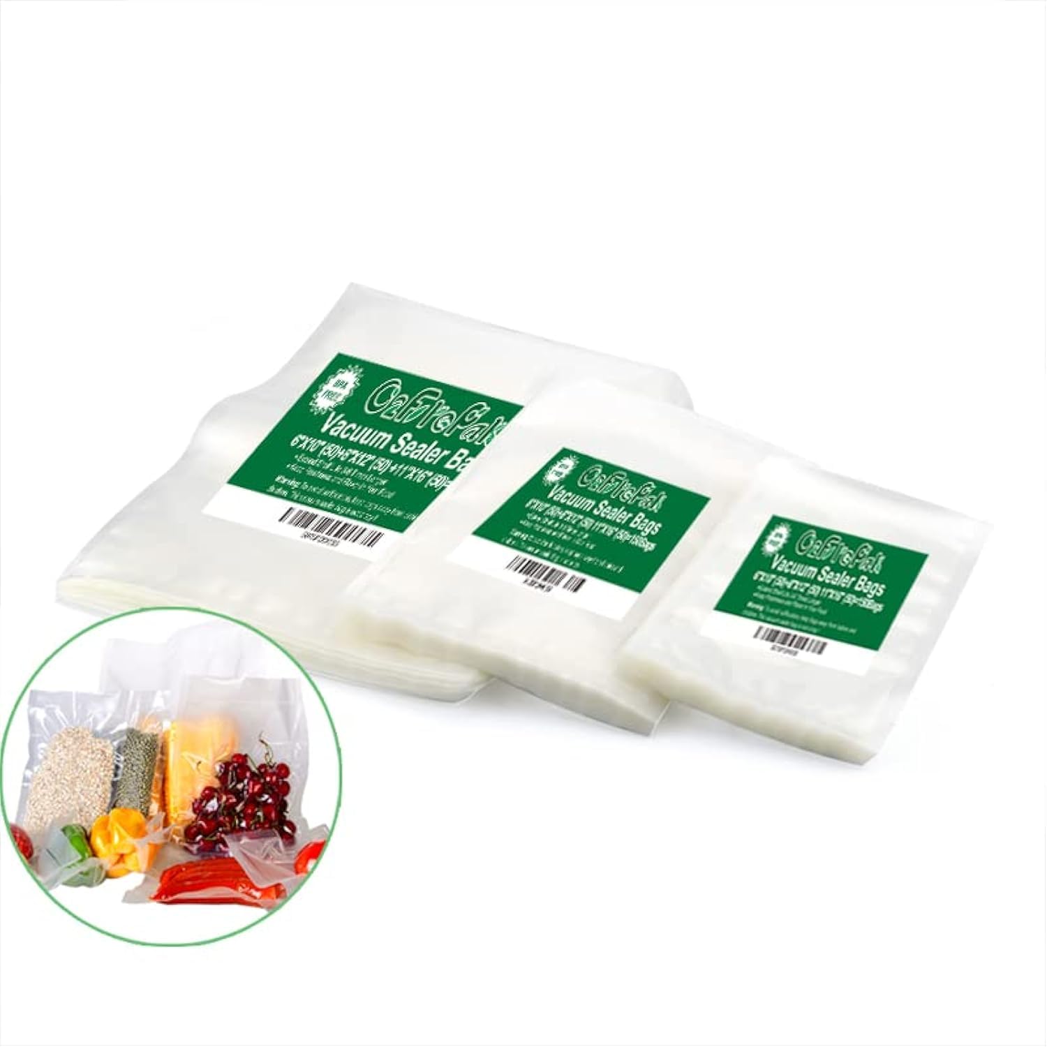 O2frepak 6x10 pint vacuum bag for precise storage and quick sealing.