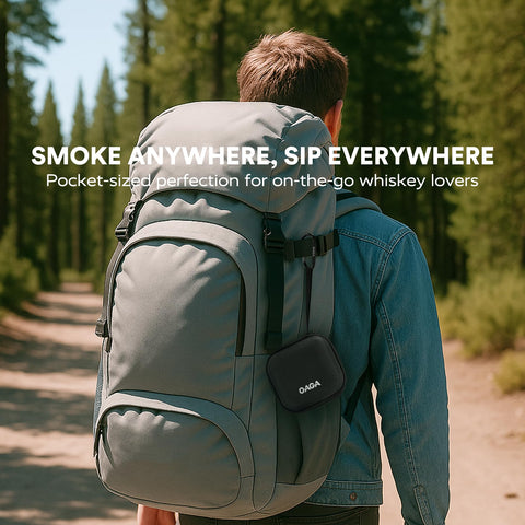OAGA compact carry bag with clip for easy transport.