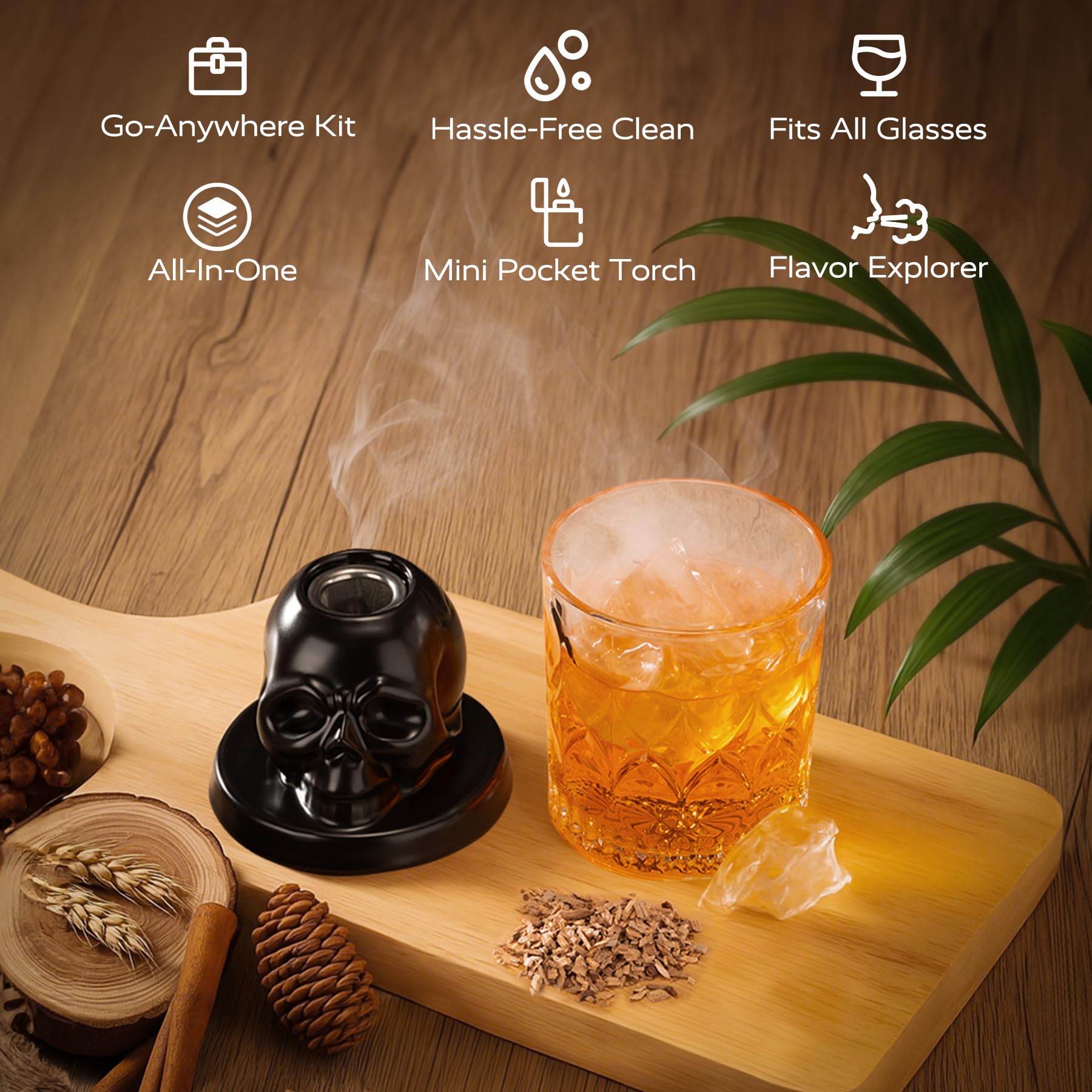 OAGA gift-ready bourbon smoker kit ideal as a gift.