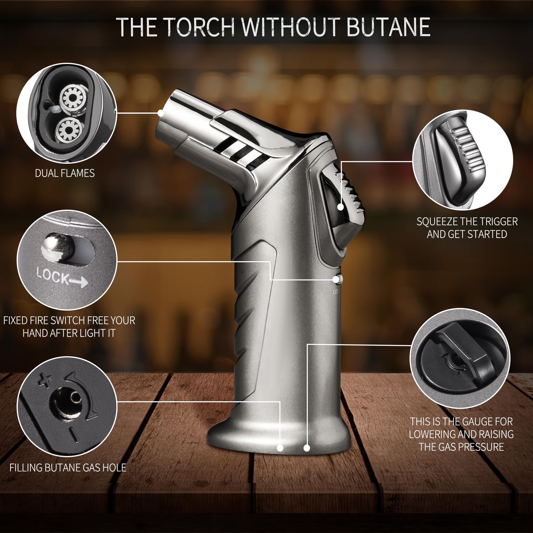 OAGA metal filters ensure smooth smoke concentration for balanced infusions.