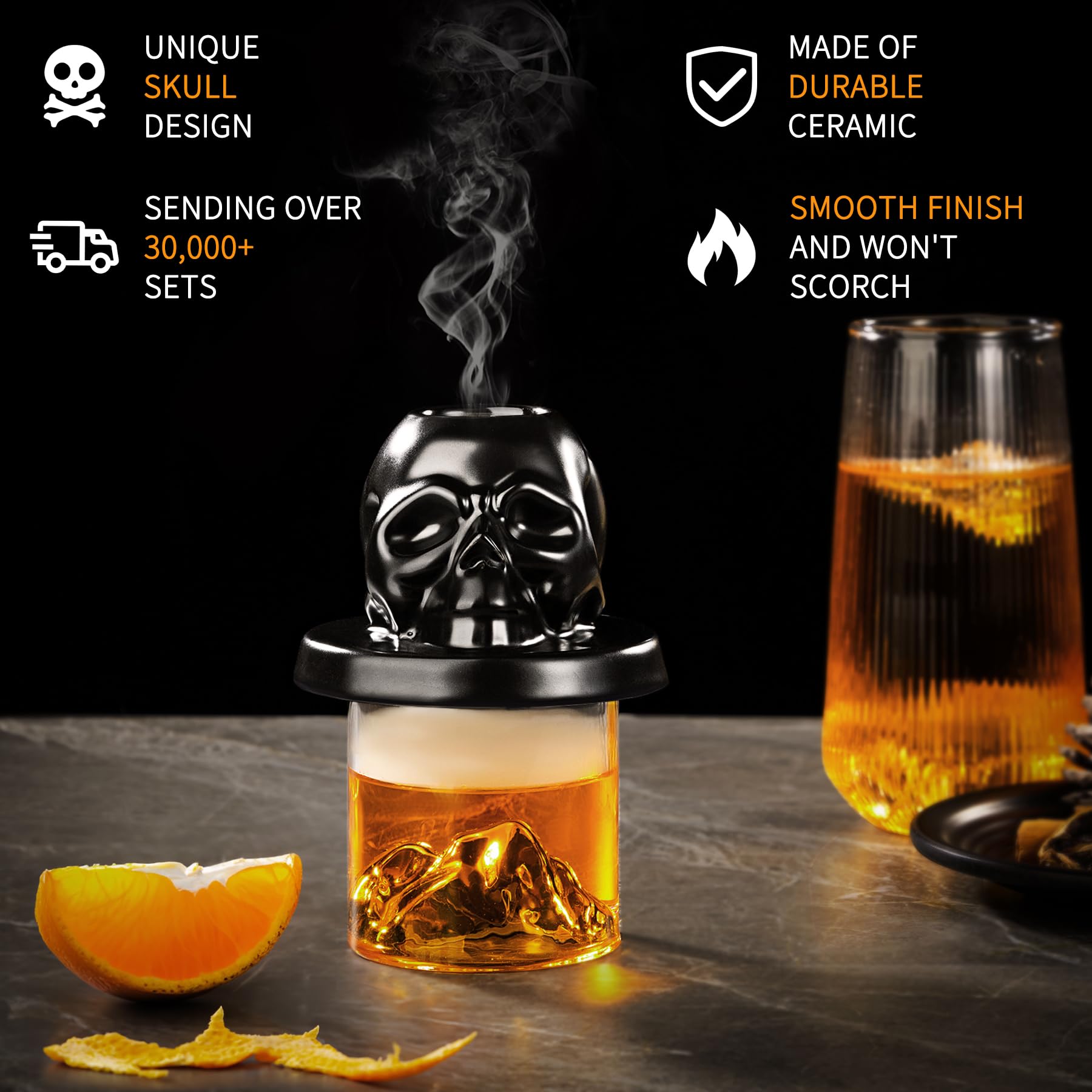 OAGA whiskey glasses set elevates sipping experience with sturdy, stylish vessels.
