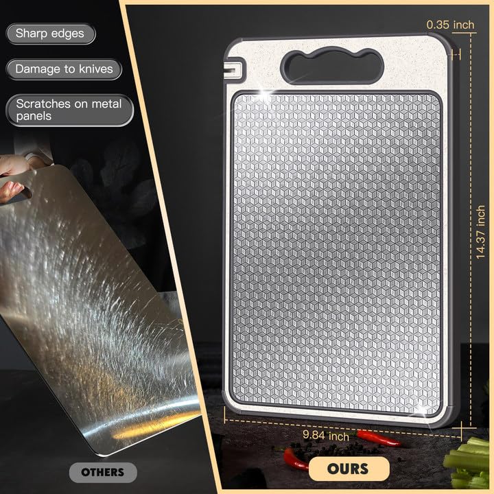 OakJAR dishwasher-safe cutting board for easy cleaning after meals.