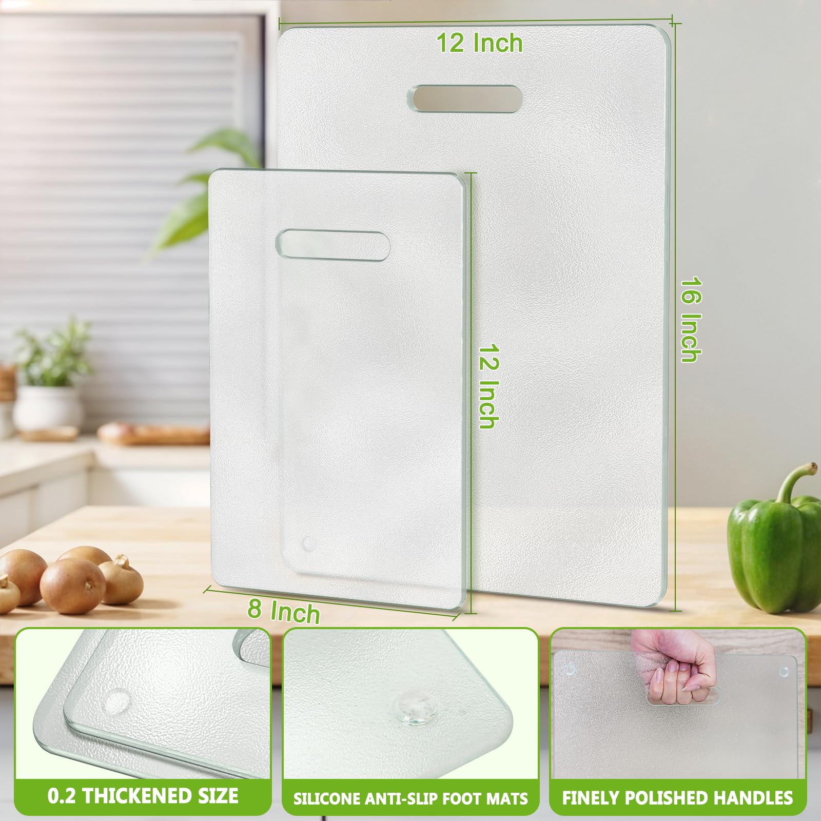 OAKJAR glass cutting board's smooth, easy-clean surface prevents lingering smells.