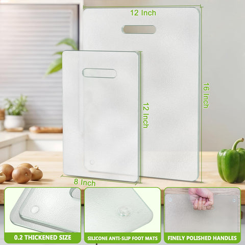 OAKJAR glass cutting board's smooth, easy-clean surface prevents lingering smells.