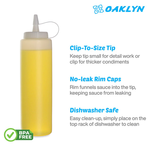 Oaklyn durable, leak-proof design ideal for kitchen use and crafts.