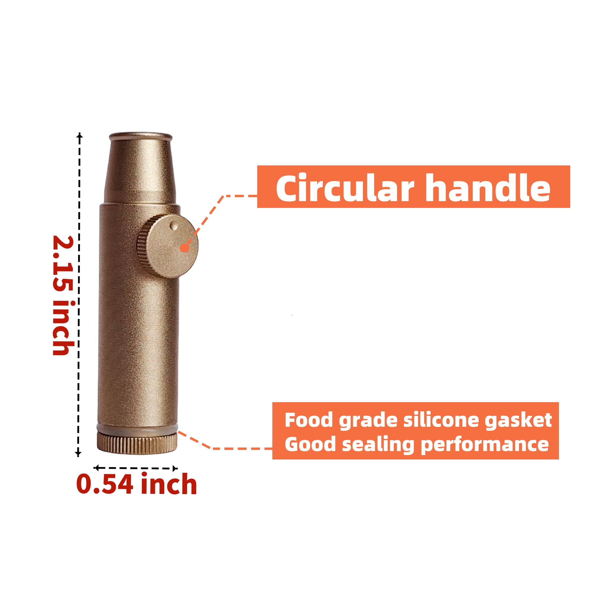 Circular handle design on OakMsOik bottle for easy carrying.