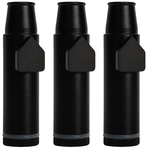 OakMsOik Gen 2 metal bottle in black with spill-free travel design.