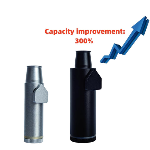 OakMsOik metal leak-proof bottle silver two-pack side view with compact capacity