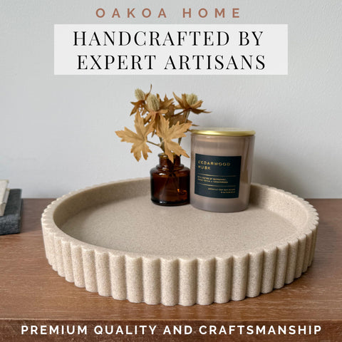 OAKOA durable resin tray provides weight and stability for daily use.