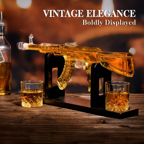 Oaksea vintage AK47 motif gift design for patriotic gifting