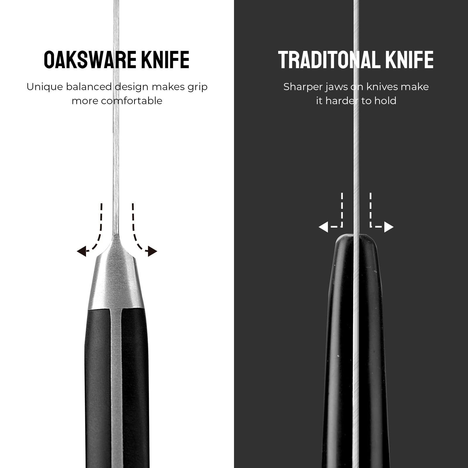 OAKSWARE Cleaver for meat and vegetables supports versatile meal prep