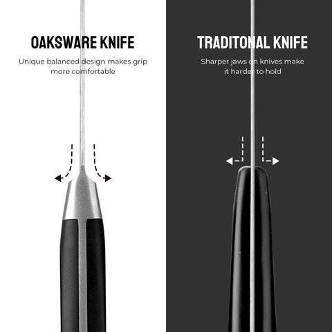 OAKSWARE Cleaver for meat and vegetables supports versatile meal prep