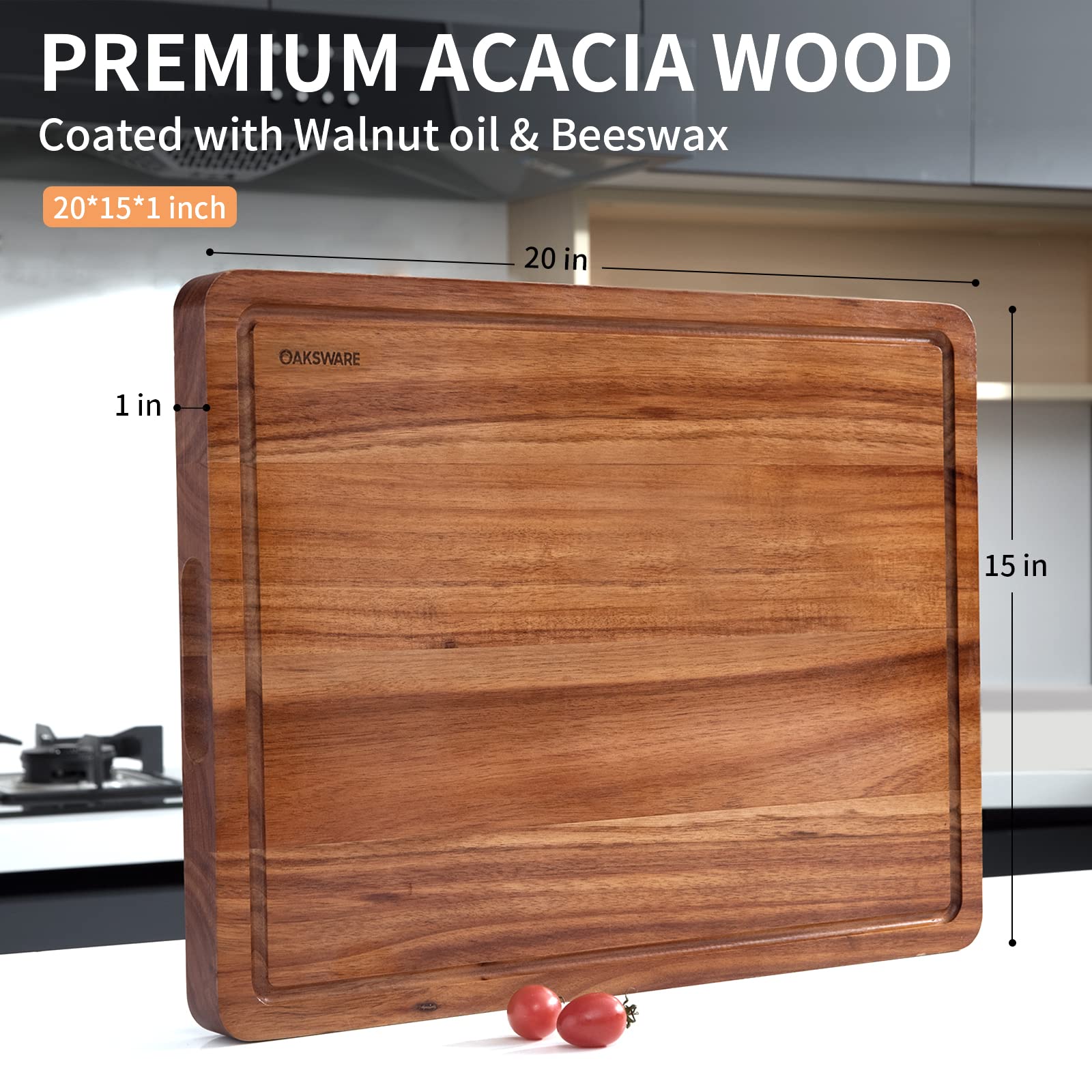 OAKSWARE ready-to-use cutting board ideal for housewarmings