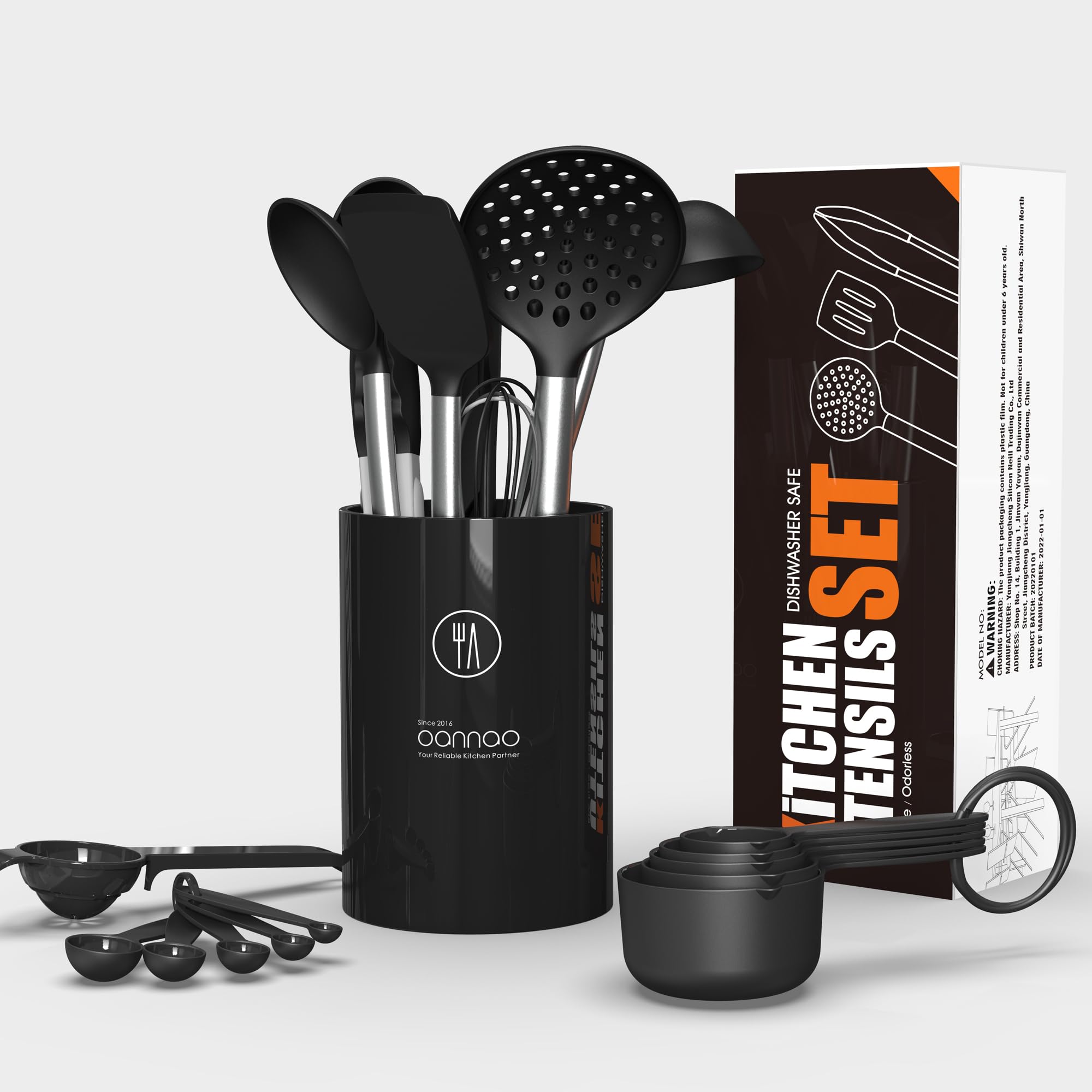 oannao silicone deep ladle serving portions without drips