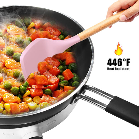 oannao pasta server pink sturdy tool for lifting pasta without sticking.