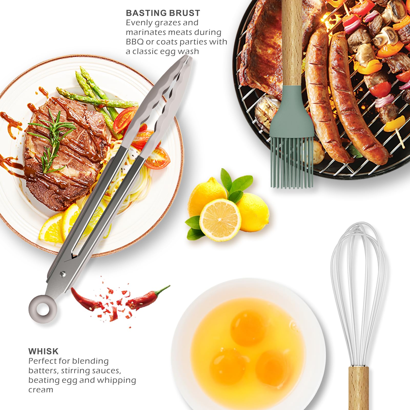 oannao slotted spoon draining liquids during cooking