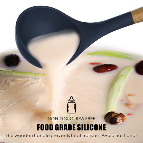 Oannao slotted spoon strains liquids with ease.