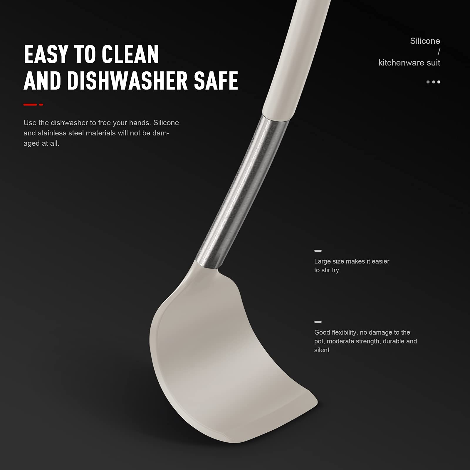 Oannao whisk with stainless core wrapped in silicone for sturdy mixing