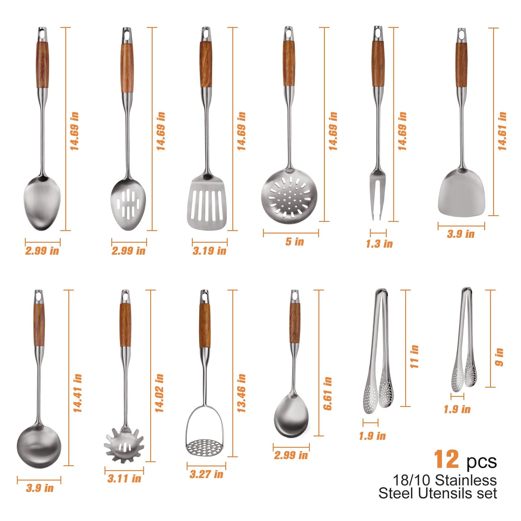 OARSE rosewood-handle slotted spatula for draining sauces during sautéing