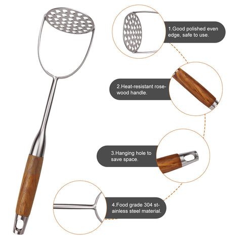 OARSE spaghetti spoon with rosewood grip for effortless pasta servings