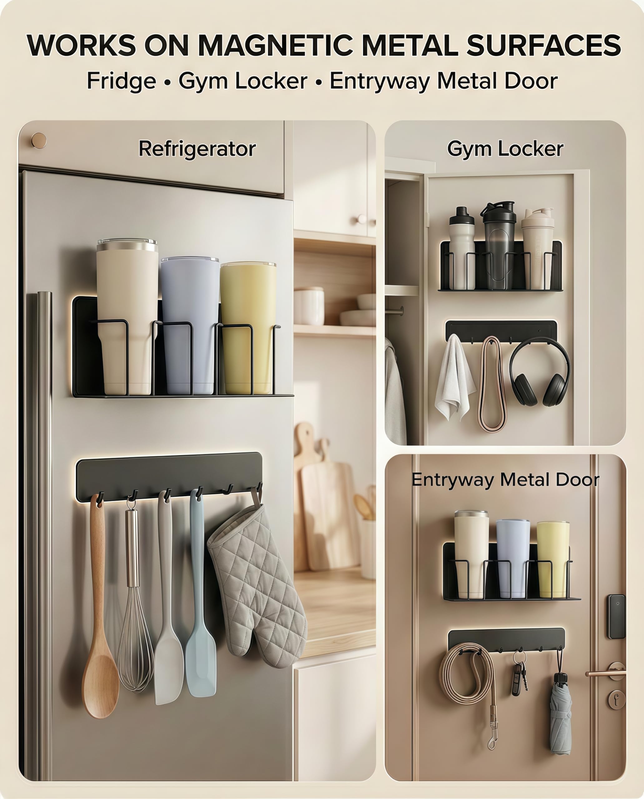 Oasis Origin rubberized backing protects surfaces from scratches while staying secure.