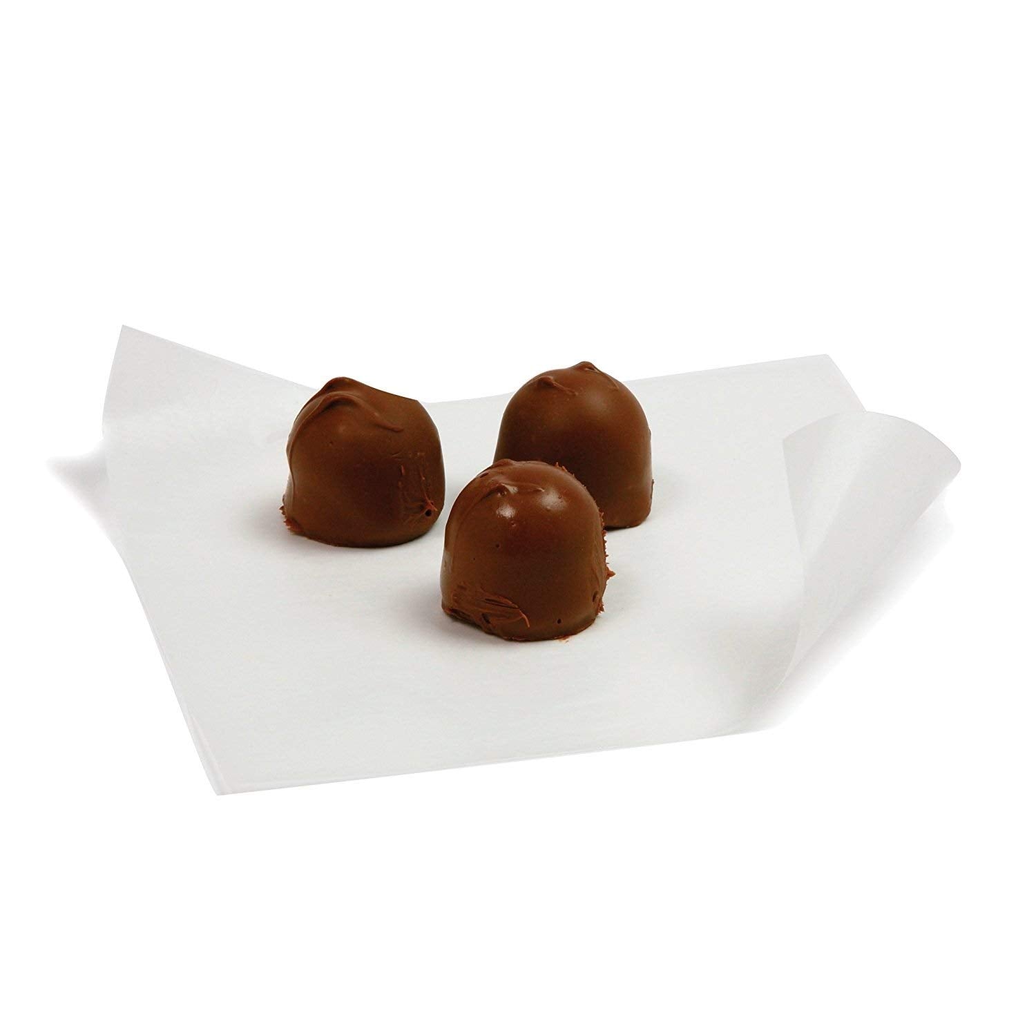 Oasis Supply rectangle caramel wrappers demonstrate non-stick surface for clean candy