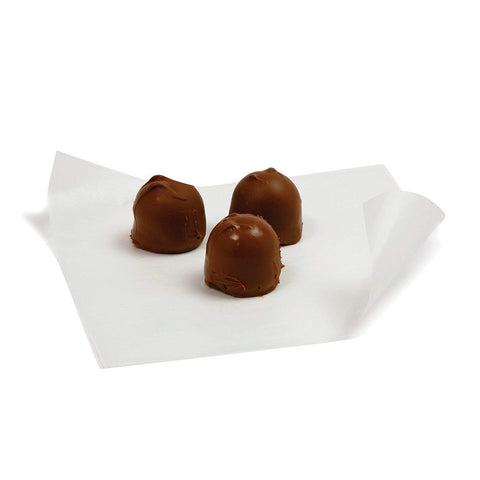Oasis Supply rectangle caramel wrappers demonstrate non-stick surface for clean candy