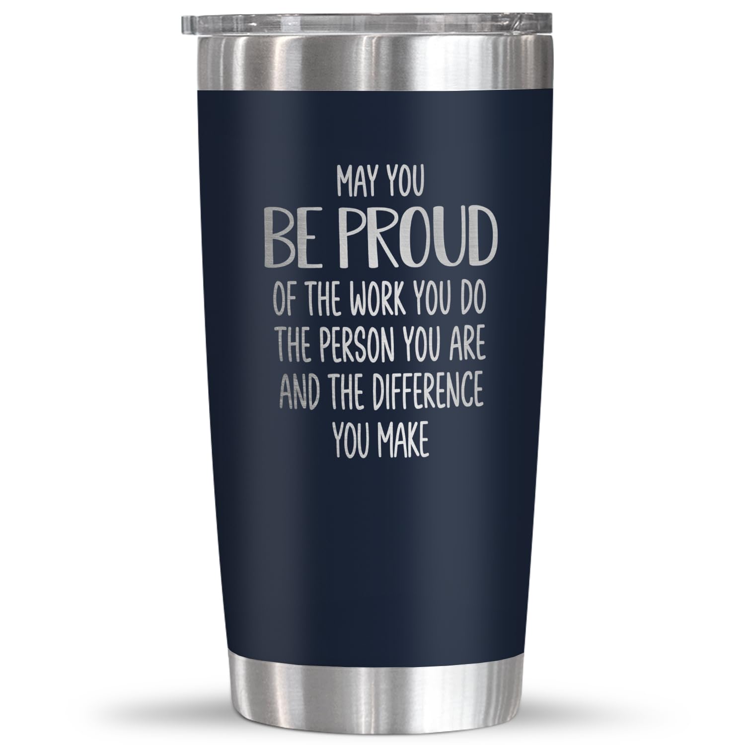 OASSIE 20oz tumbler with lid keeps drinks hot or cold on the go.