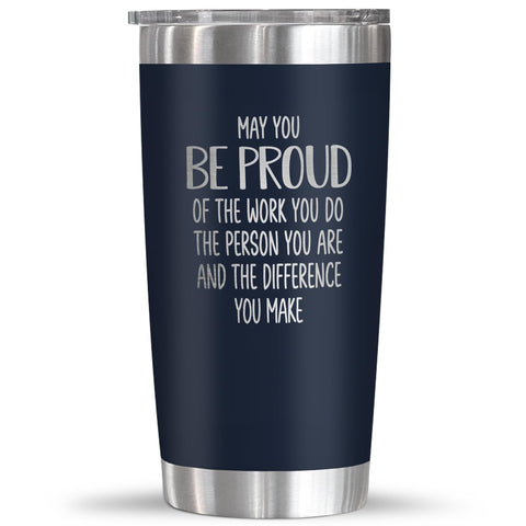 OASSIE 20oz tumbler with lid keeps drinks hot or cold on the go.