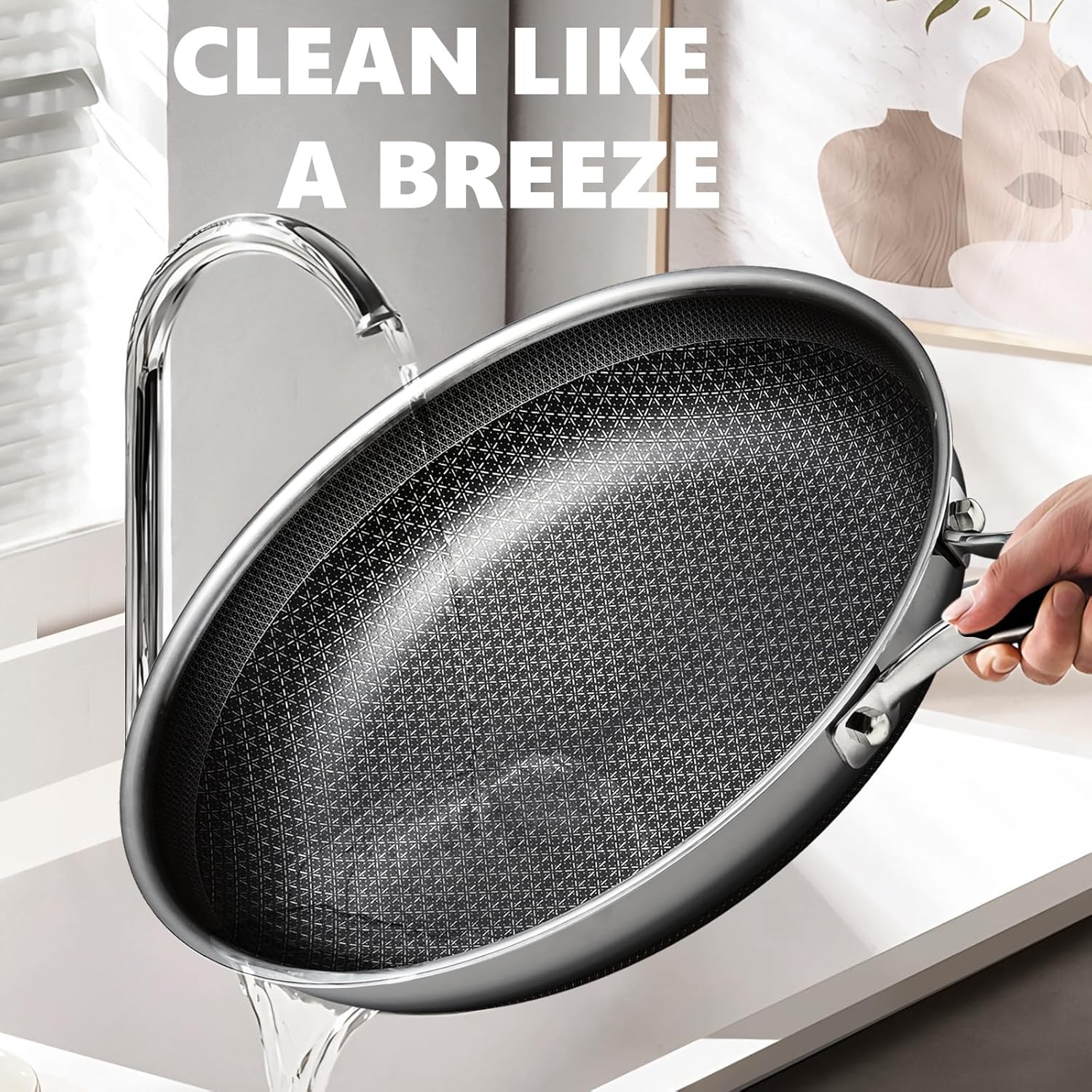 OATOFP Easy-clean nonstick release after cooking.