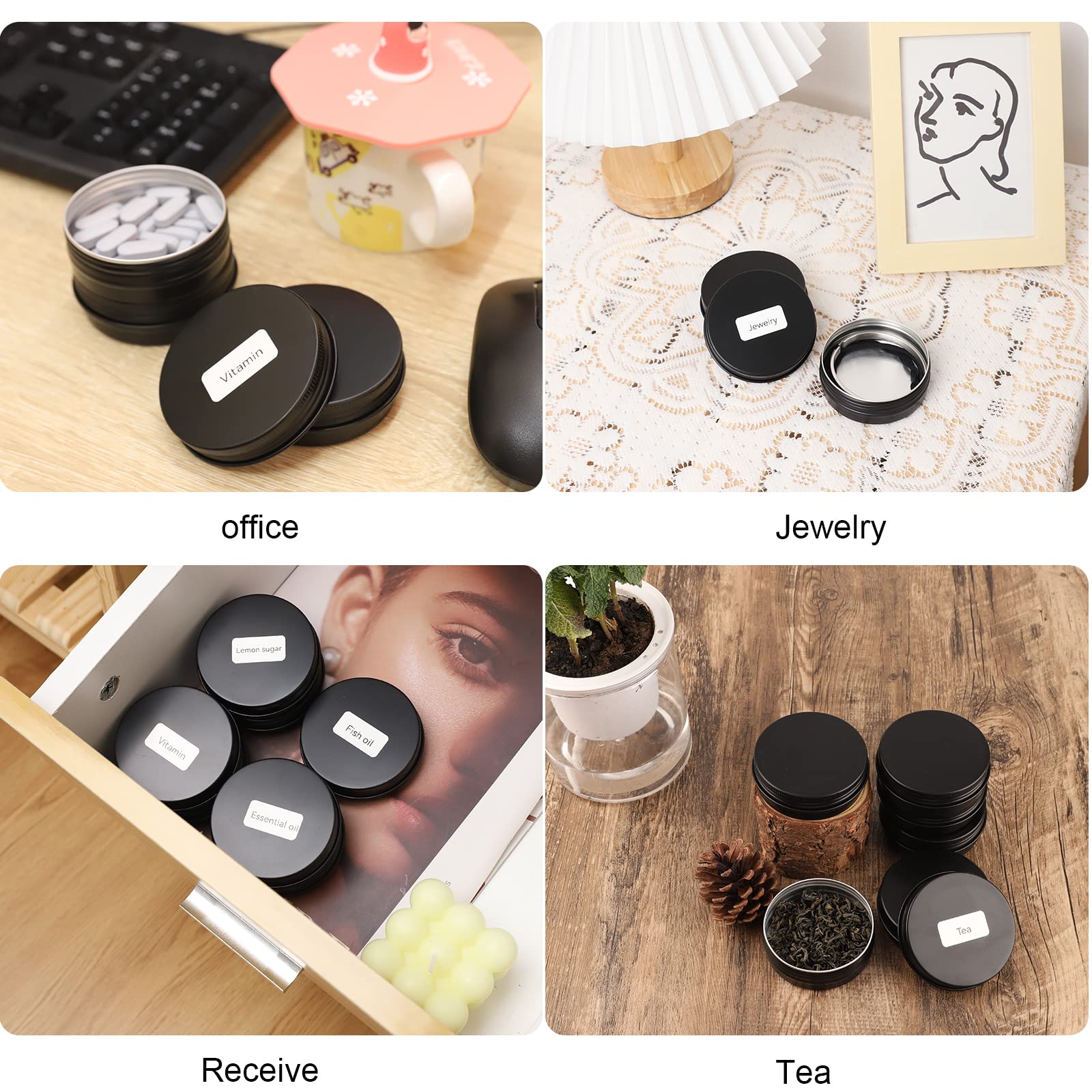 OBKJJ screw-top tin, ideal for candies and small storage.