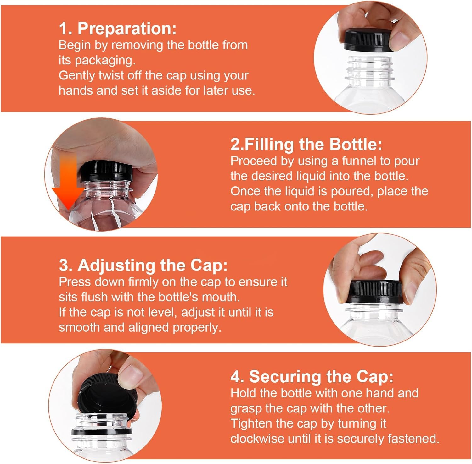 OBKJJ included funnel reduces spills when pouring juices or smoothies