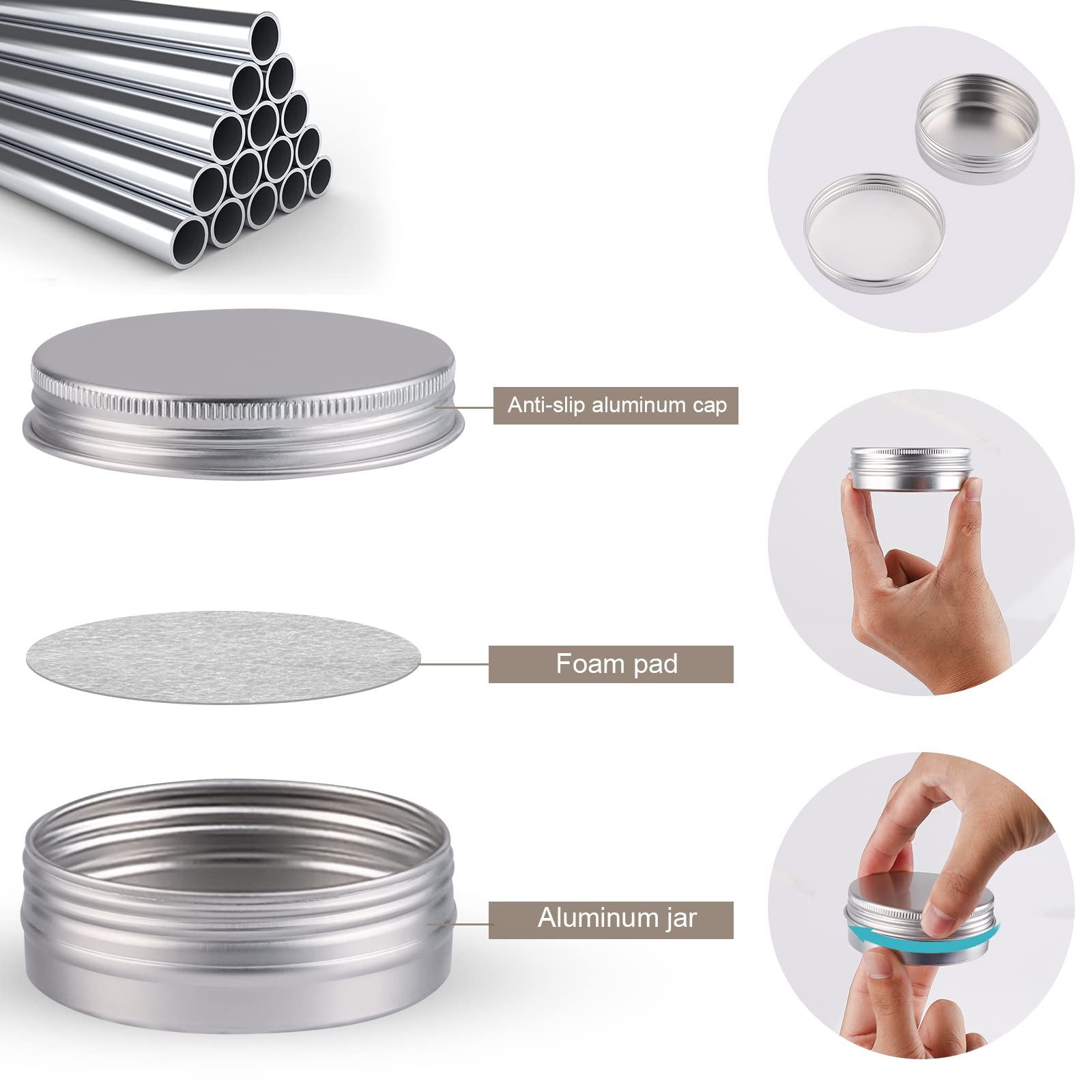 OBKJJ smooth-surface tin preps easy labeling for organized DIY projects.