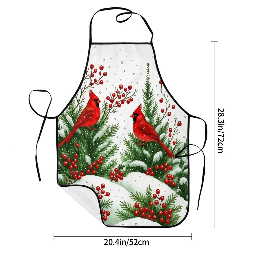 Oblivix Cardinal Apron displays durable stitching for repeated use.