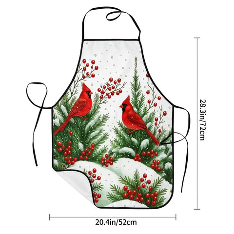 Oblivix Cardinal Apron displays durable stitching for repeated use.