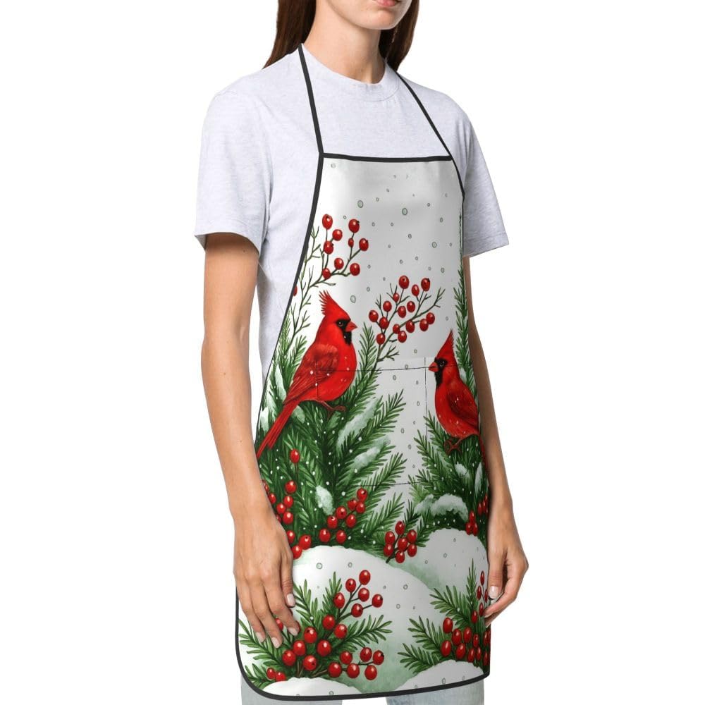 Oblivix Cardinal Apron showcases waterproof fabric for splashes and stains.