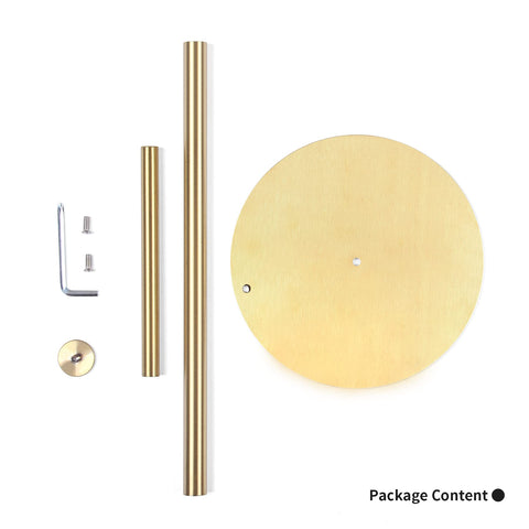 OBODING Gold Countertop Paper Towel Holder ideal for kitchen and bathroom organization.
