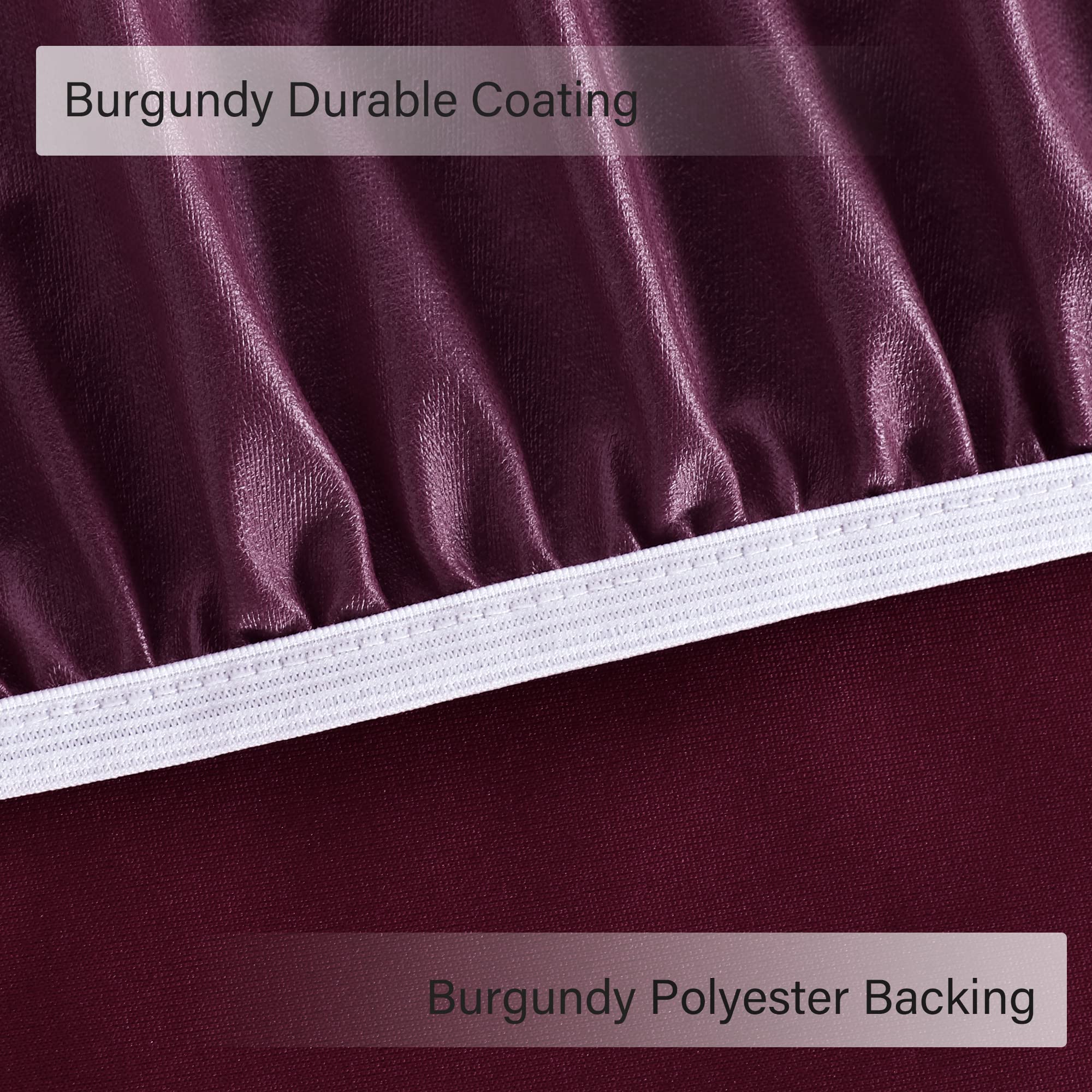 Obstal burgundy color adds warm, versatile table styling.