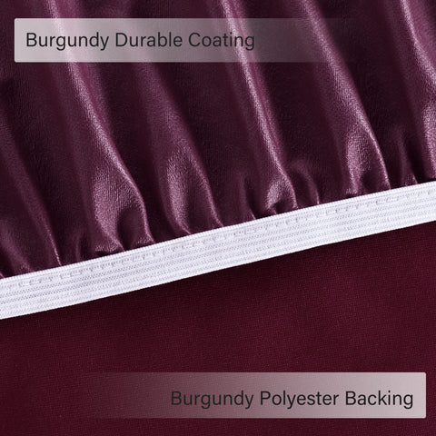 Obstal burgundy color adds warm, versatile table styling.