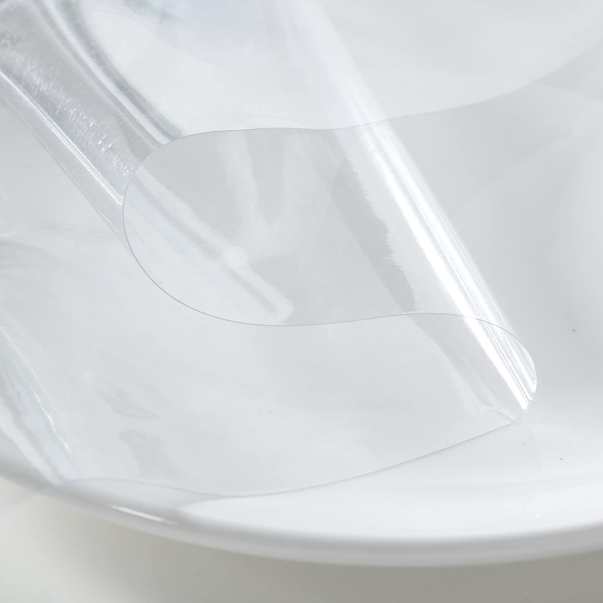 Obstal clear tablecloth oil-proof surface guards against grease for easy cleanup.