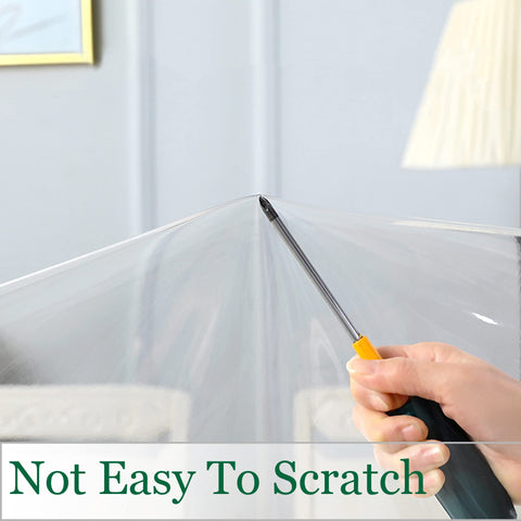 Obstal clear tablecloth 54x78 inch waterproof barrier protects surfaces from spills.