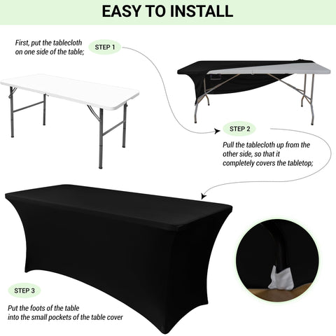 Obstal easy-care table cover machine washable and line dry