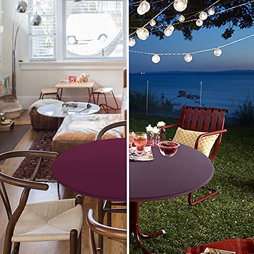 Obstal round tablecloth stretch fabric ensures easy, snug fit.