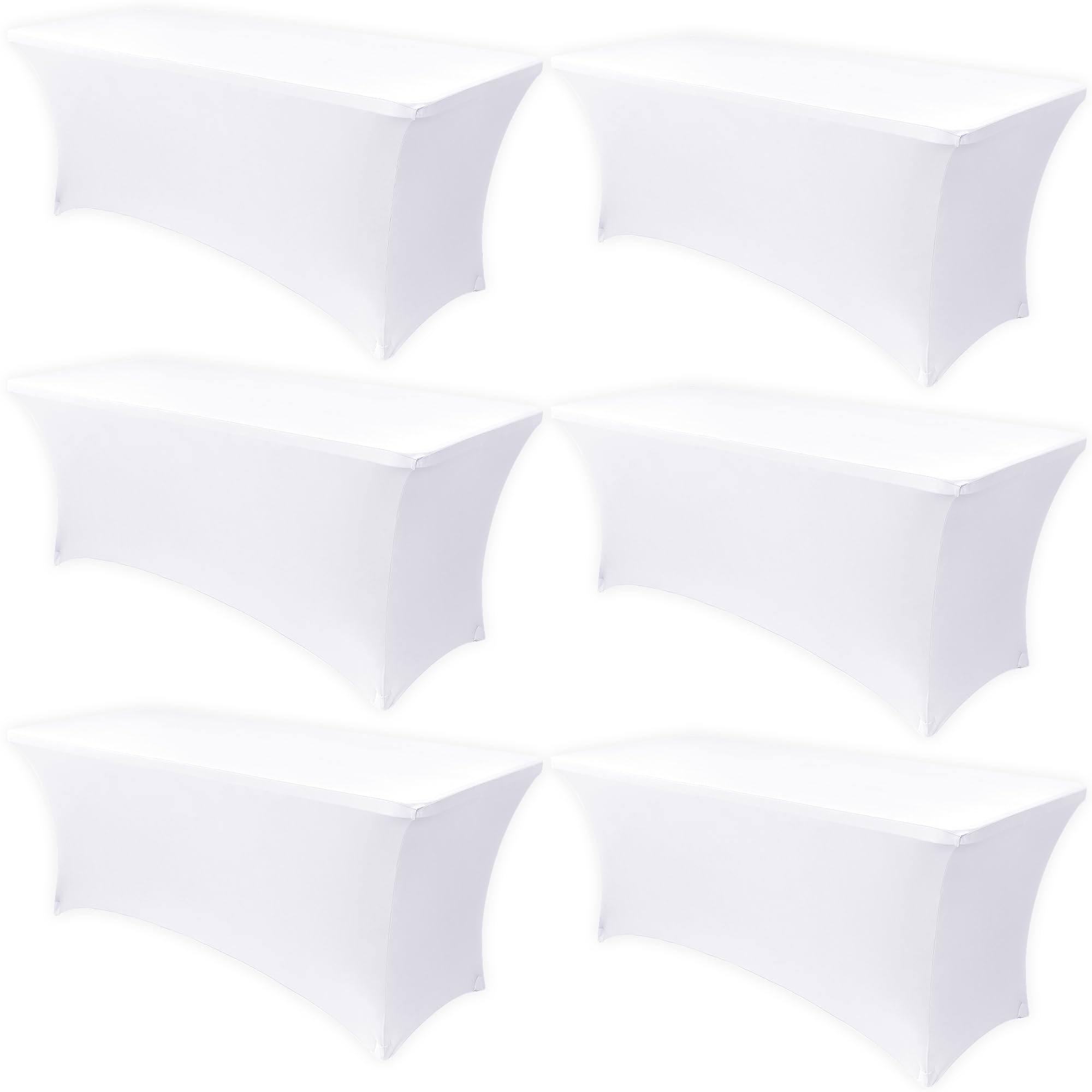 Obstal stretch table cover on a 6-foot table for a clean banquet look.