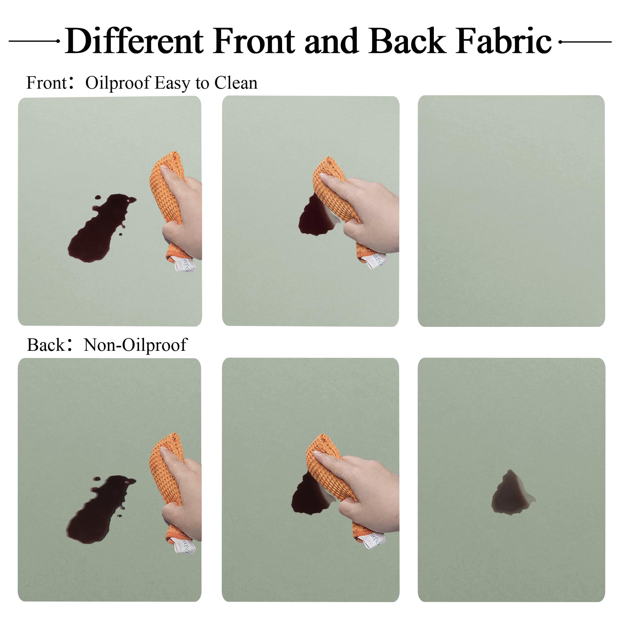 Obstal wipe-clean damp cloth usage for quick cleanup.