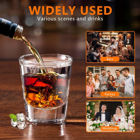 OBTANIM dishwasher-safe shot glasses for quick cleanup after service