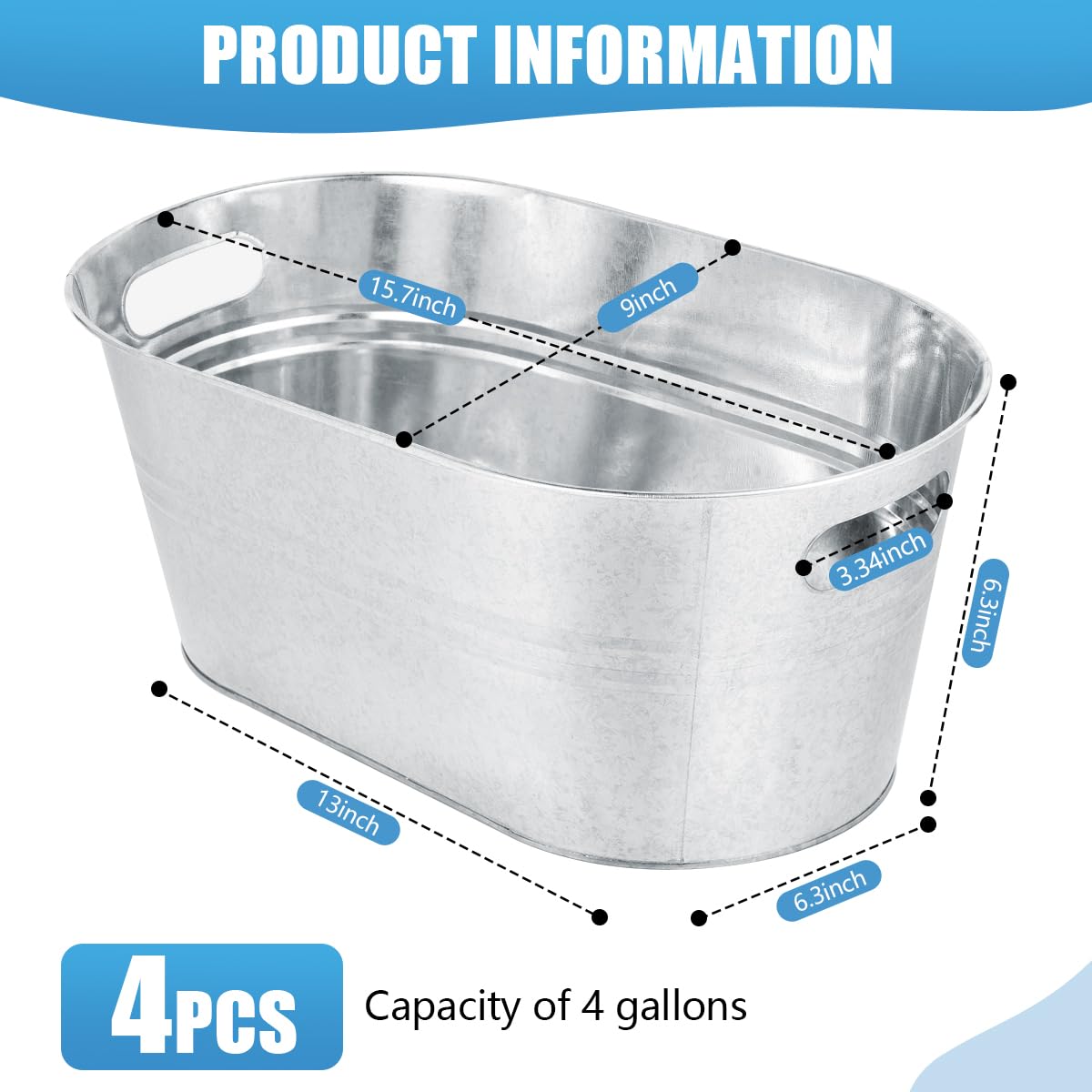 OBTANIM 4-gallon metal beverage cooler for weddings and parties